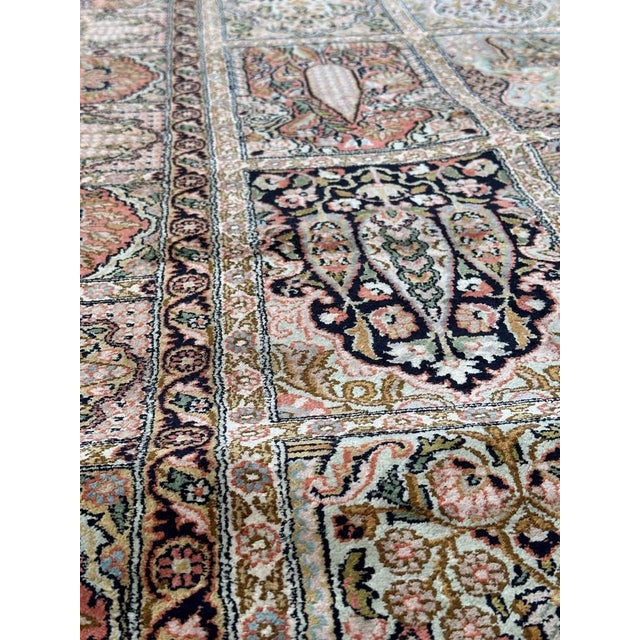 Vintage Silk Kashmir Rug, 1980s For Sale - Image 17 of 18
