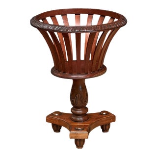 English Plant Stand or Jardiniere of Mahogany From the Edwardian Era For Sale