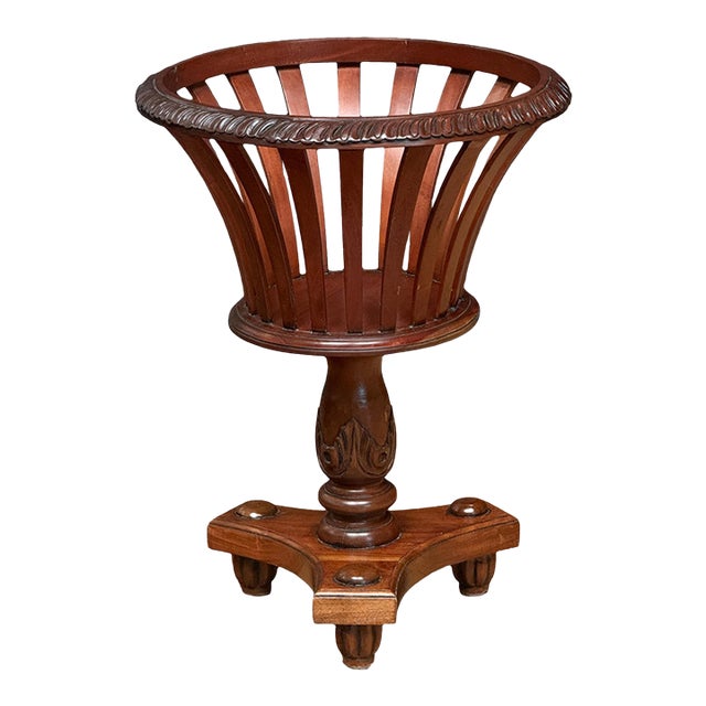 English Plant Stand or Jardiniere of Mahogany From the Edwardian Era For Sale