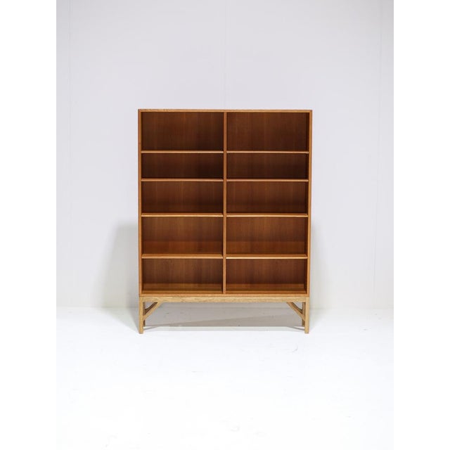 Vintage Danish China Bookcase in Oak by Børge Mogensen for FDB Møbler, 1960s For Sale - Image 12 of 12