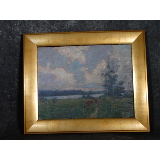 Unsigned, from a private collection. A sensitive and really tender landscape by an artist truly tied to his home state,...