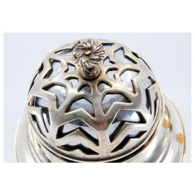 Silver Doorbell with Relief Capsule For Sale - Image 4 of 10