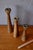 1960s Scandinavian Turned Wooden Candlesticks, Denmark, 1960s, Set of 3 For Sale - Image 5 of 6