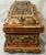 Tribal Orange Resin Jewelry Chest or Box With Brass Inlay For Sale - Image 10 of 11