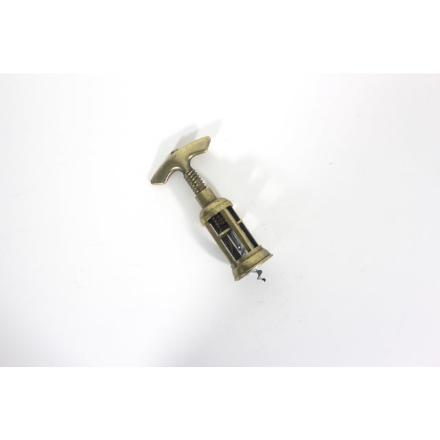 Mid-Century Modern Vintage Brass Corkscrew, Wine Opener, Bar Tool, Screw Pull, Wine Key, Solid Brass, Bar Cart Styling, Gift for Him, Wine Lover For Sale - Image 3 of 11