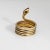 Vintage Snake Ring 18k Yellow Gold 5 Coils Sz 6 Band Serpent Jewelry For Sale In Los Angeles - Image 6 of 7