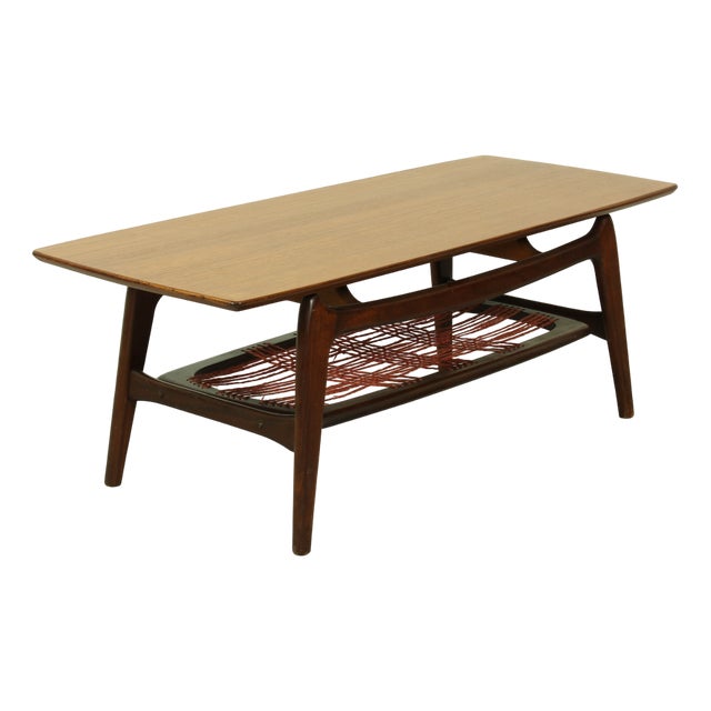 Vintage Coffee Table by Louis Van Teeffelen for Webe, 1960s For Sale