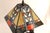 Brown Remington Bronze "The Outlaw" Table Lamp W/ Stained Glass Shade in Mission Style For Sale - Image 8 of 13