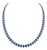 New 18k Gold Necklace With 36.80ct Blue Sapphire, Elegant Design For Sale