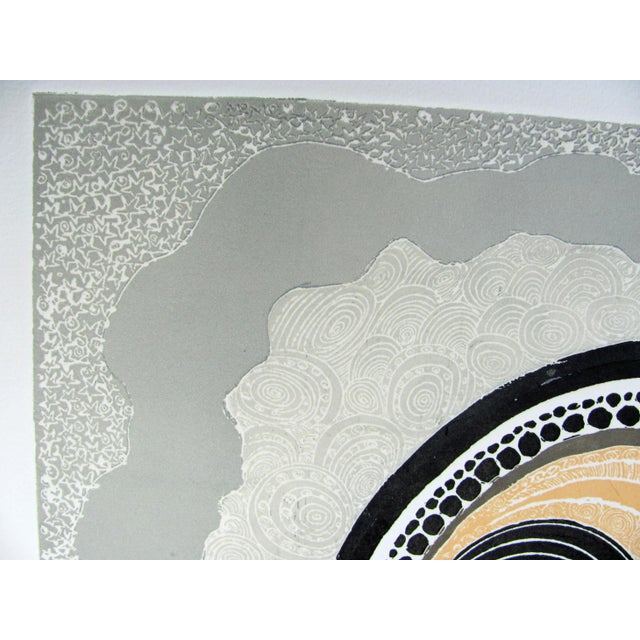 Black Motoi-Oi Authentic Three Owls Ground Etching Fine Art Limited Edition Hand Signed Plate Print For Sale - Image 8 of 11