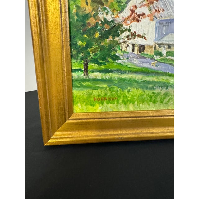 2000 - 2009 William M. Hoffman Jr. 2004 “Green Mead Farm, Ligonier, Pa” Pennsylvania Original Oil Painting For Sale - Image 5 of 12