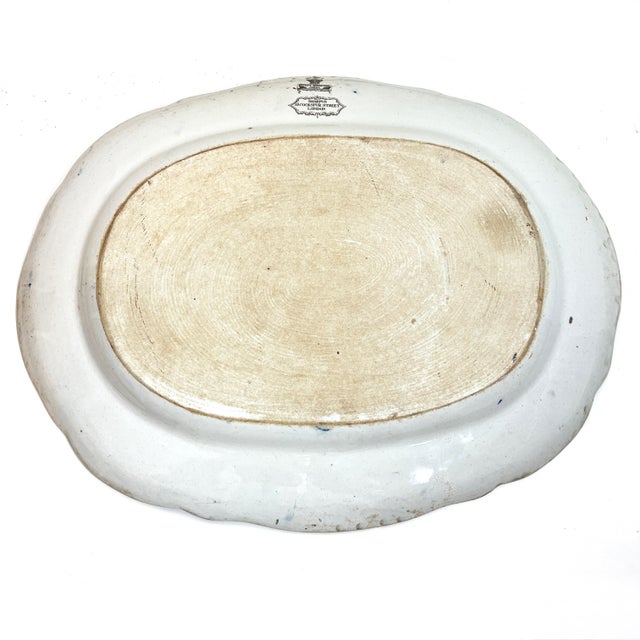 Antique Mason's Patent Ironstone "Tree Peony" Serving Platter, Circa 1820s For Sale - Image 14 of 15
