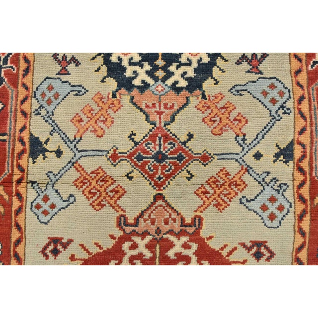 Kazak Runner 2’9” X 9’4” Gray Wool Tribal Hand-Knotted Oriental Rug For Sale - Image 9 of 14