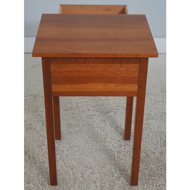 Pair of Stickley Cherry Two Drawer Nightstands For Sale - Image 15 of 18