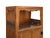 Vintage Light Brown Open Display Alcove Storage Cabinet For Sale - Image 9 of 13