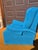 Mid-Century Modern Vintage Tv Strato Lounger Recliner by Futorian in Peacock Blue For Sale - Image 3 of 9
