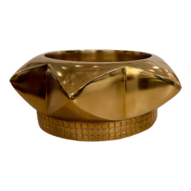 John Richard Modern Brass Star Giza Bowl For Sale