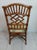 1980s Vintage Dining Chair Chippendale Tommy Bahama Style Bamboo Rattan Set of Two For Sale - Image 5 of 8