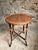Brown Mid-Century Round Bamboo and Wood Side Table, 1960s For Sale - Image 8 of 11