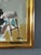Teal Mid-Century Modern 'The Craft of Two' Vintage Original Figurative Oil Painting, Framed For Sale - Image 8 of 12