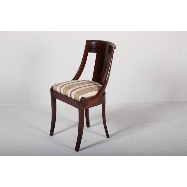 Antique Gondola Chairs in Mahogany, 1830, Set of 4 For Sale - Image 16 of 18