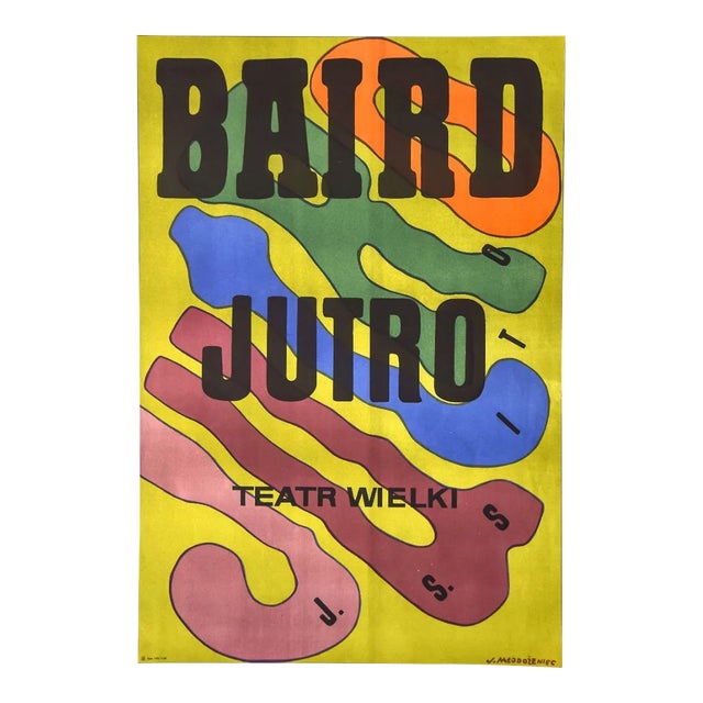 Baird Tomorrow - Vintage Poster Offset by J. Mtodozeniec - 1974 For Sale