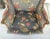 Gray Mid Century Chippendale Wingback Down Cushion Armchair For Sale - Image 8 of 9