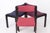 Black Mid-Century Modern German Dining Chairs in Black Beechwood with Pastel Upholstery, 1950s, Set of 6 For Sale - Image 8 of 11