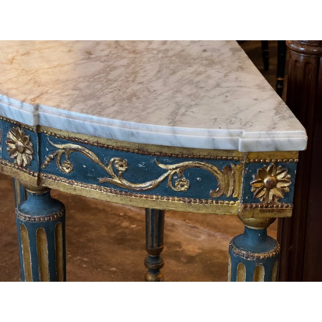 18th Century Italian Console With Marble Top For Sale - Image 10 of 11