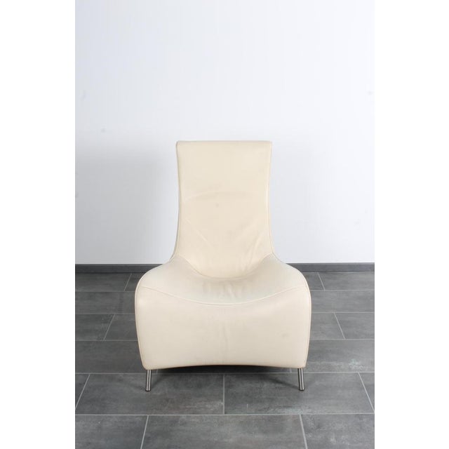 Vintage DS 264 White Leather Lounge Chair by Matthias Hoffmann for De Sede , 1990s For Sale - Image 16 of 18