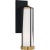 Modern Thomas O'Brien for Visual Comfort Signature Calix Bracketed Sconce in Bronze & Brass with White Glass For Sale - Image 3 of 4