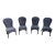 Summer Classic Outdoor Side Chairs, 4 Pieces For Sale