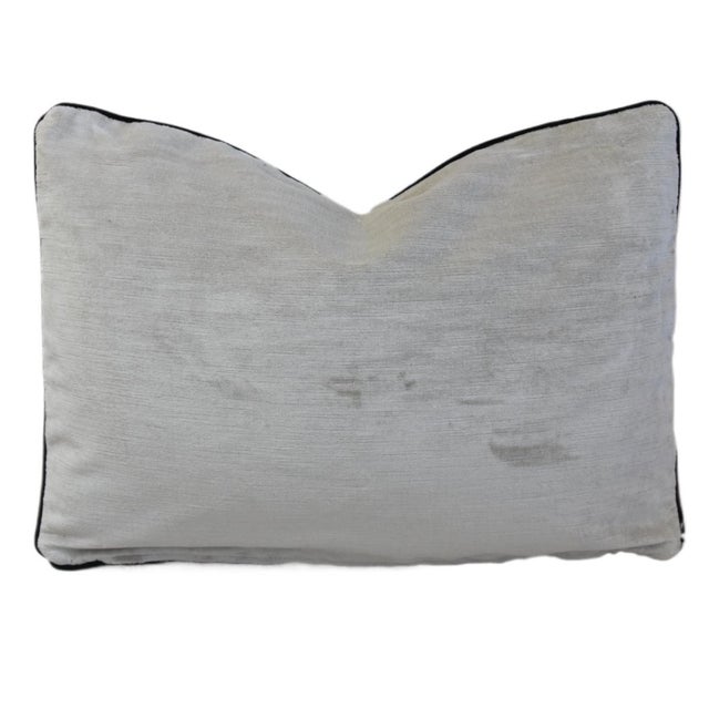 2020s Clarence House Velours Klee Beige Modern Abstract Feather/Down Pillow For Sale - Image 5 of 6