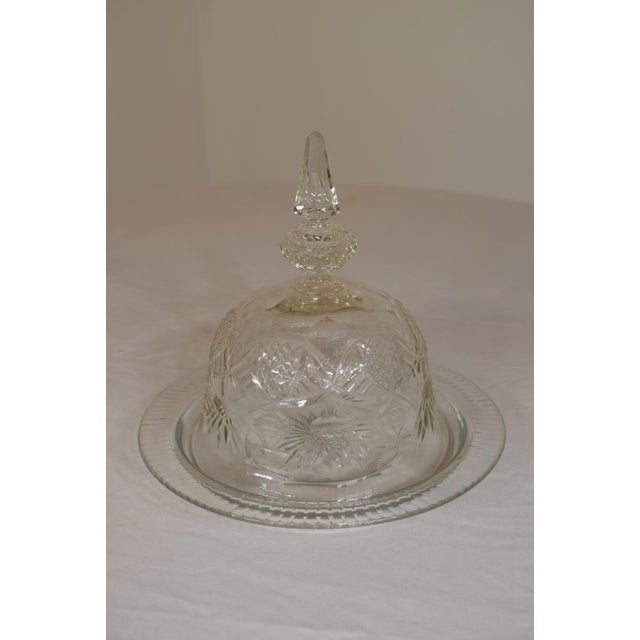 Cut Glass Butter Dish With Original Underplate Chairish