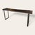 American Spalted Maple Console Table With Double U Steel Base For Sale - Image 3 of 4