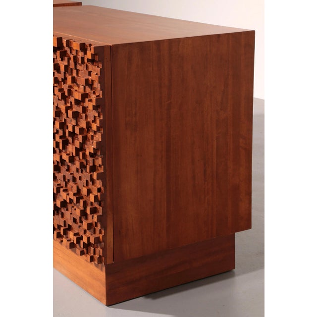 Brutalist Wooden Sideboards, 1960s, Set of 2 For Sale - Image 9 of 14