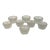 20th Century Crystal Salt Cellars, Set of Eight For Sale