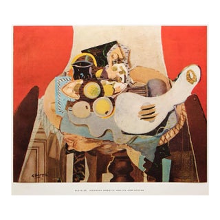 1950s After Georges Braque "Fruits and Guitar", First Edition Swiss Full-Color Print For Sale