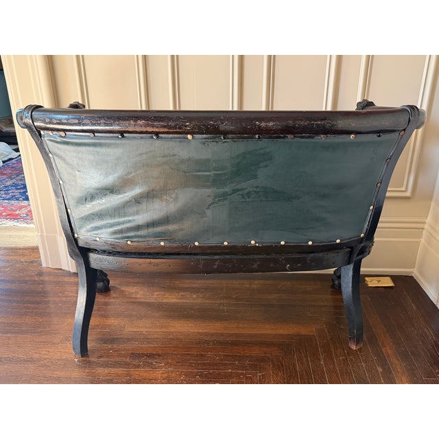 Late 19th Century Victorian Lion-Head Settee For Sale - Image 4 of 7