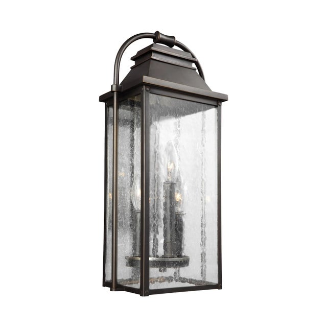 Transitional Sean Lavin by Visual Comfort Studio Wellsworth Small Lantern, Antique Bronze For Sale - Image 3 of 3