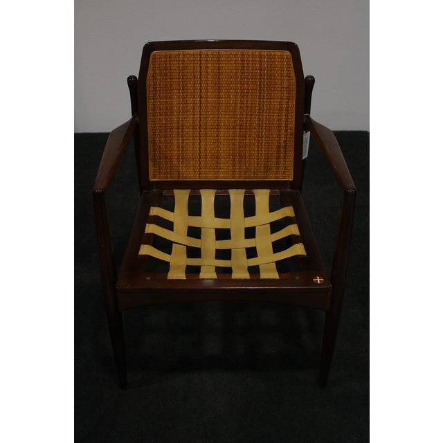 1950s 1950s Cane Back Lounge Chair by Ib Koford Larsen for Selig For Sale - Image 5 of 12