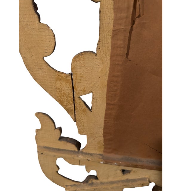 Antique Rococo-Style Carved Giltwood Wall Mirror With Acanthus Scrollwork For Sale - Image 12 of 13