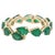 Natural 3.90 CTS Zambian emerald snake band ring in 18k gold For Sale - Image 15 of 18