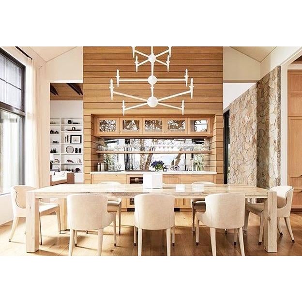 White Bourgeois Boheme Atelier 12 Arm Plaster of Paris Chandelier, Avron Chandelier For Sale - Image 8 of 10