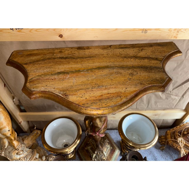 Antique Italian Demilune Table For Sale - Image 13 of 15