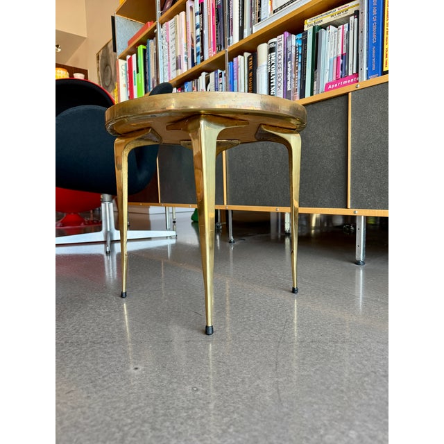 60s Japanese Mosaic Tile and Brass Occasional Table Ardan Jewelers Plant Stand For Sale - Image 12 of 15