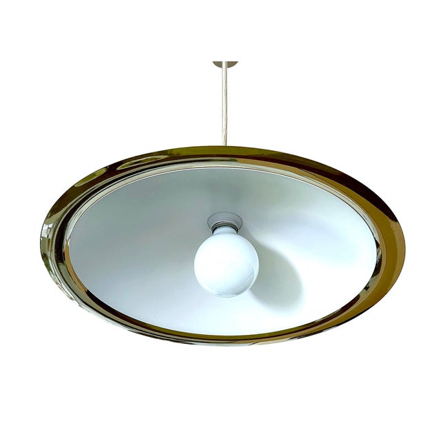 Large Scandinavian Pendant Light in Brass For Sale - Image 12 of 18