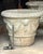 Mid 20th Century Pair of Neoclassical Cast Stone Garden Urns With Mask and Garland Motifs For Sale - Image 13 of 13