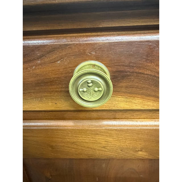 Brown Bench-Made Chippendale Style Walnut Dutch Cupboard For Sale - Image 8 of 11