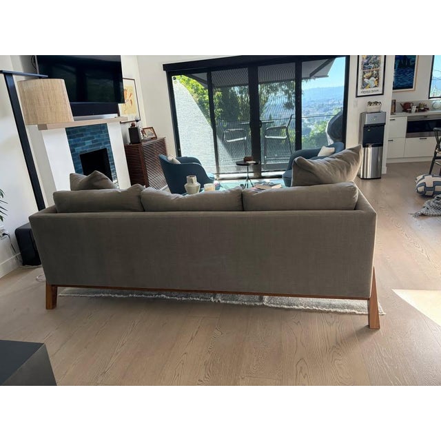 Verellen Beautiful Verellen Attributed Sofa Handcrafted in North Carolina, Barely Used For Sale - Image 4 of 5